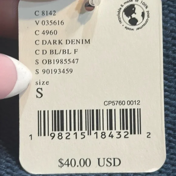 FREE PEOPLE | ✨NEW✨ Rita Sweater Shorts in Dark Denim - Picture 5 of 5